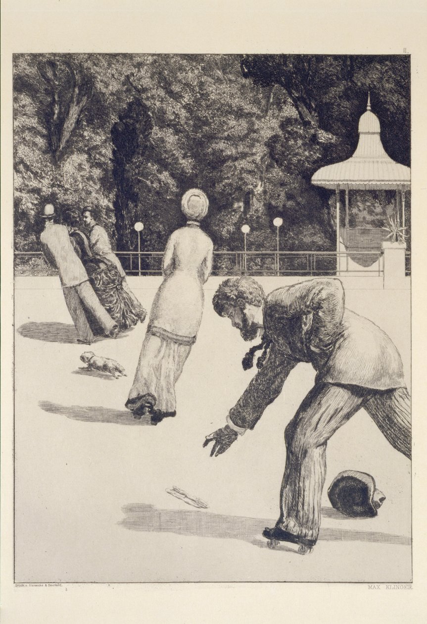 Action, ark 2 ur serien ”Paraphrase on the Finding of a Glove” av Max Klinger