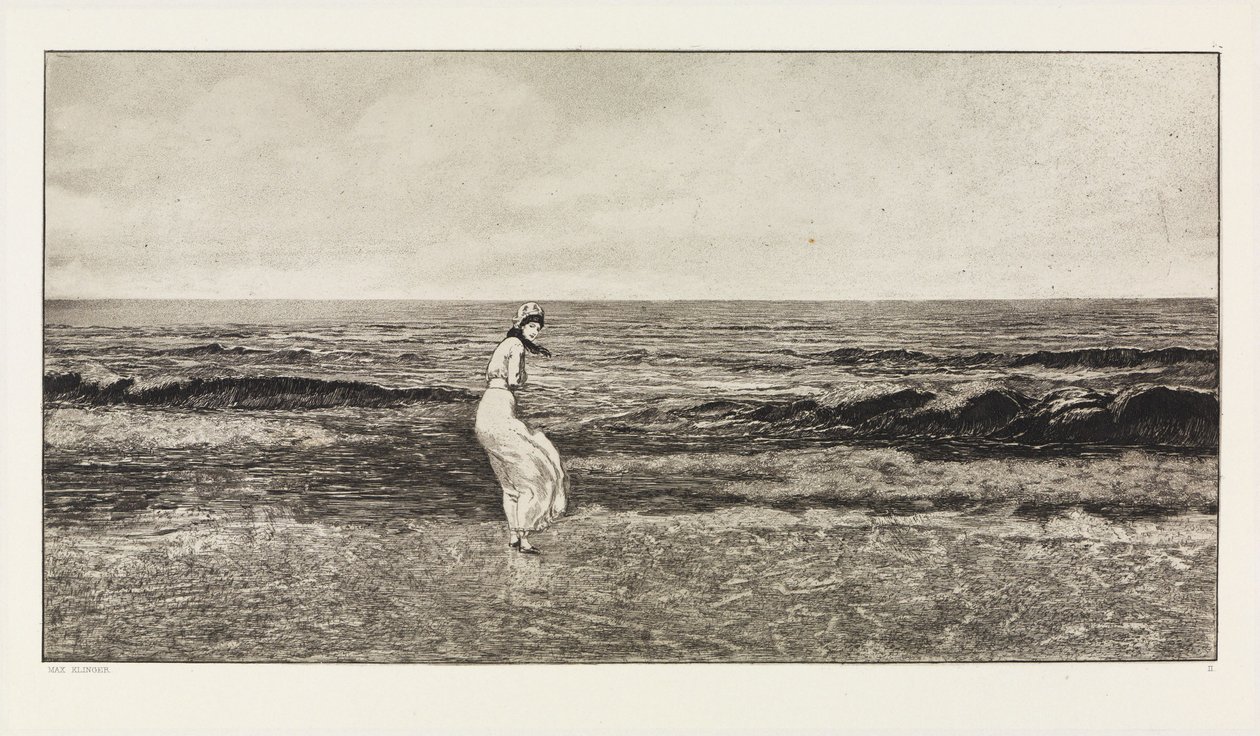 Vid havet (Intermezzi, opus IV, blad 2) av Max Klinger