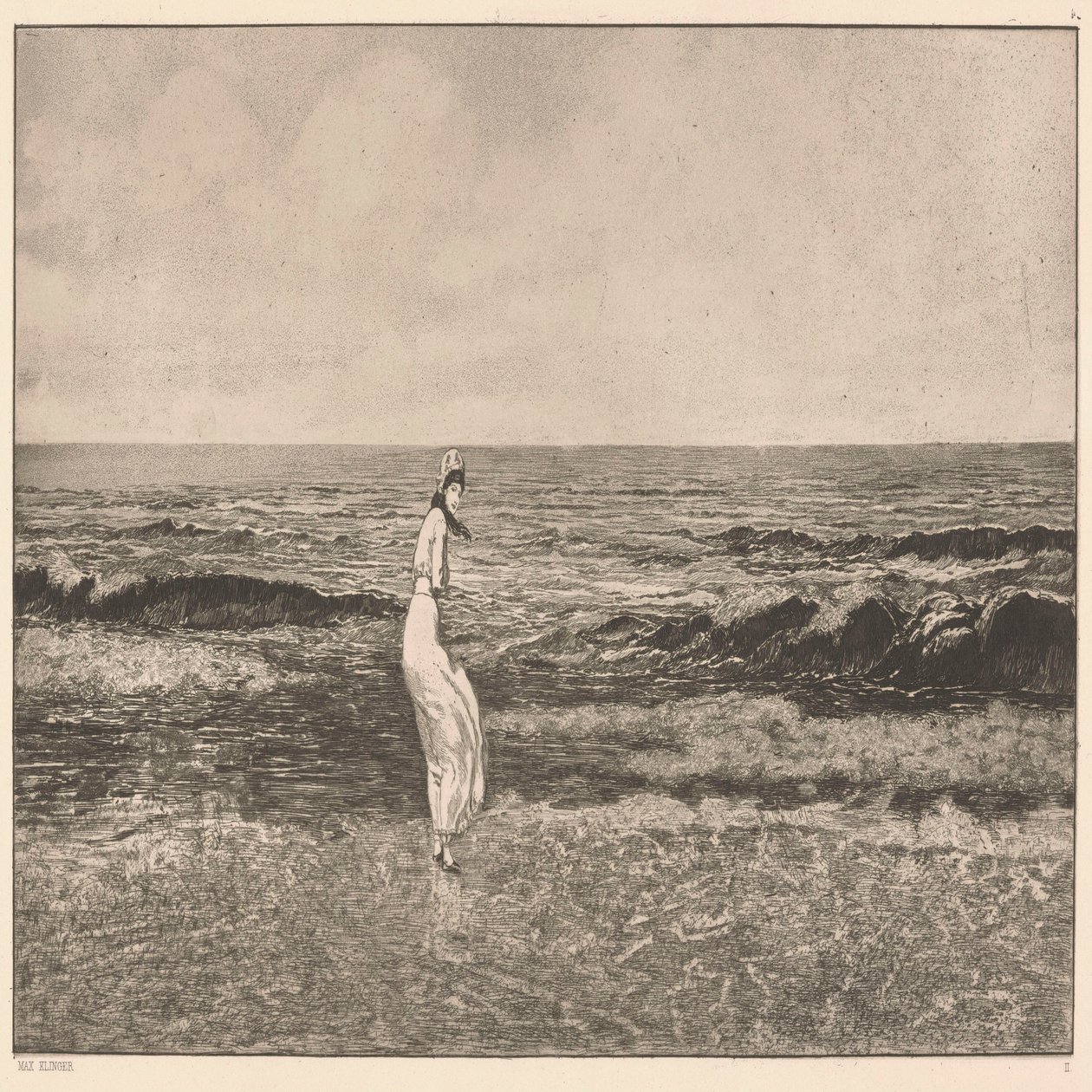 Vid havet. av Max Klinger