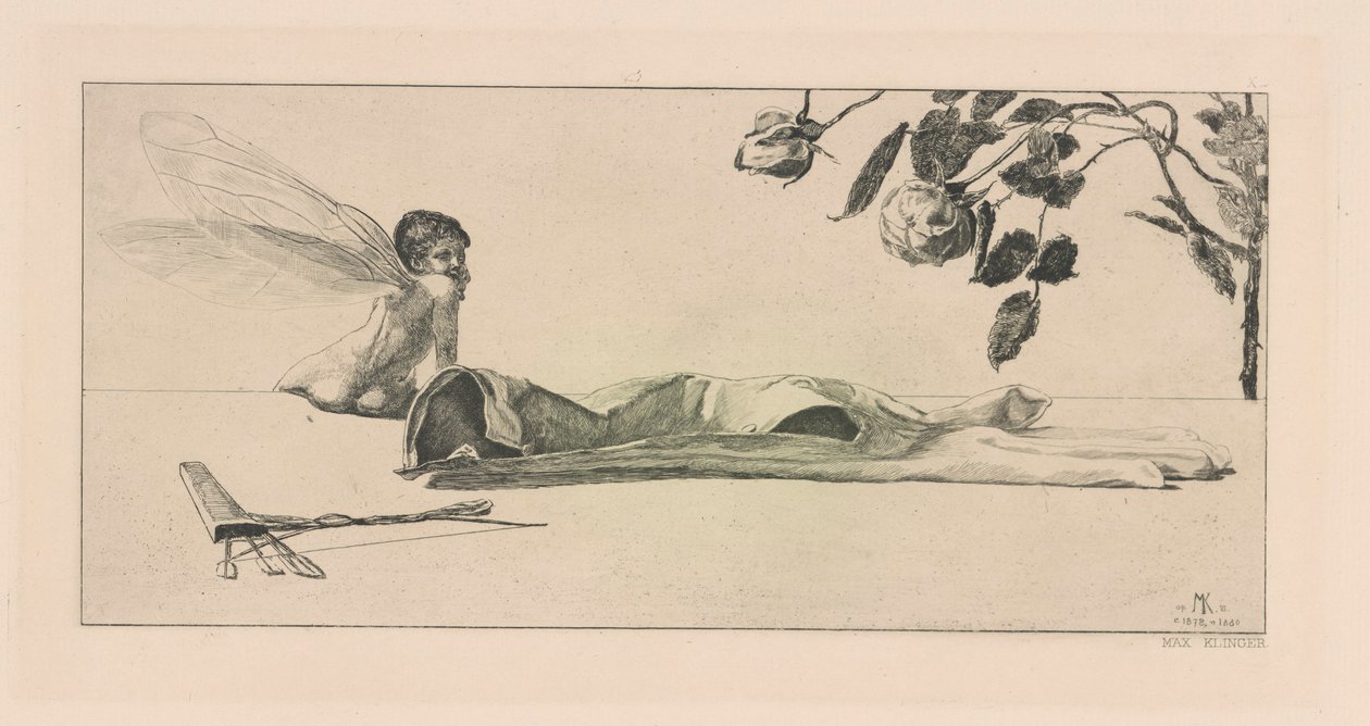 Amor (Amor), från serien Ein Handschuh (A Glove) av Max Klinger