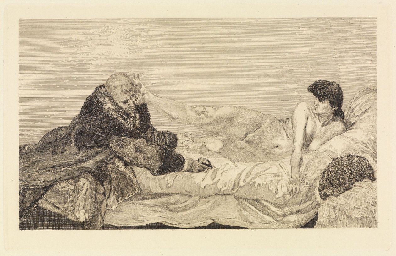 Erbjudande (Ett liv, opus VIII, blad 6) av Max Klinger