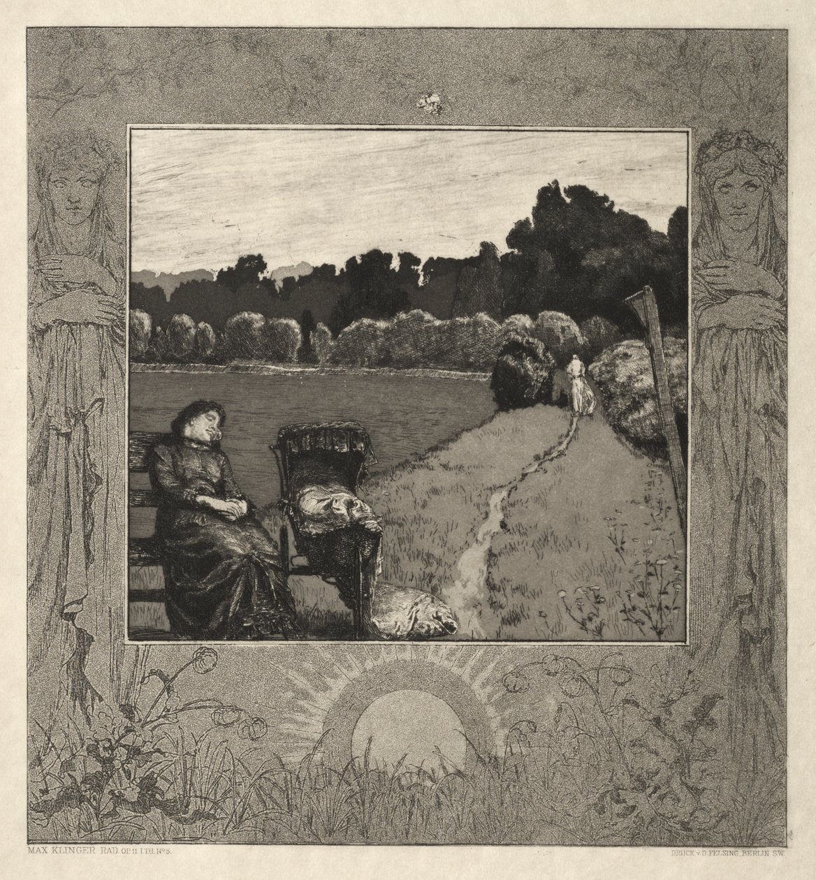 Child, från On Death, Del I, Opus XI av Max Klinger