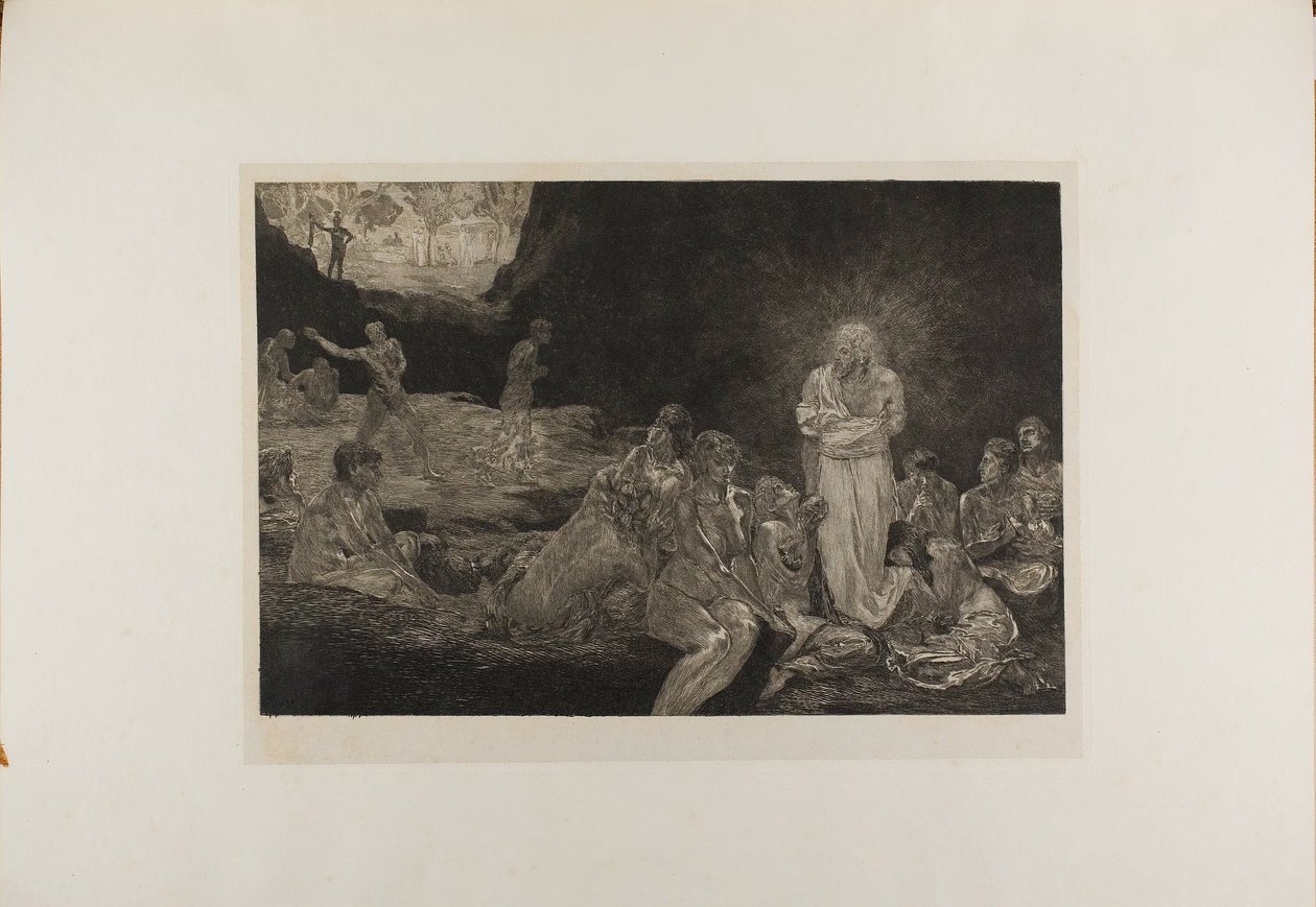 Christ and the Women Sinners, tallrik tretton från A Life av Max Klinger