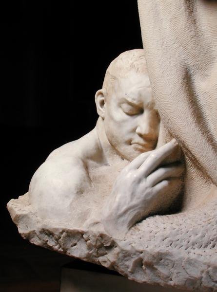 Detalj av dedikation till Brahms (marmor) (se även 155042-47 och 155049) av Max Klinger