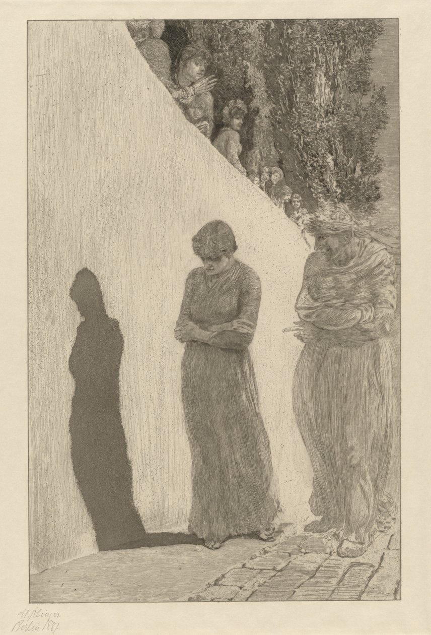 Vanära (Schande): pl. 9 av Max Klinger