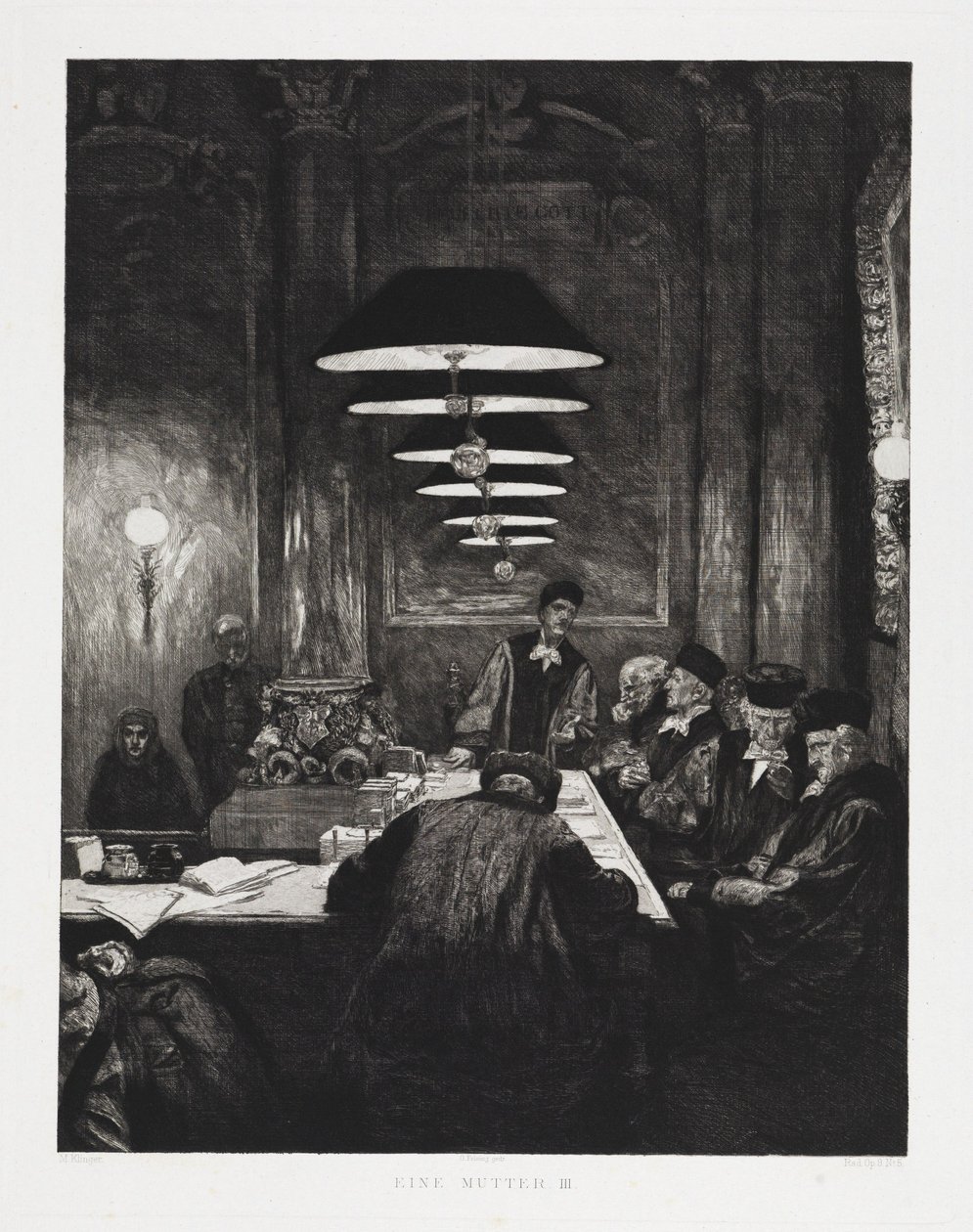 En mor III (Dramer, opus IX, blad 5) av Max Klinger