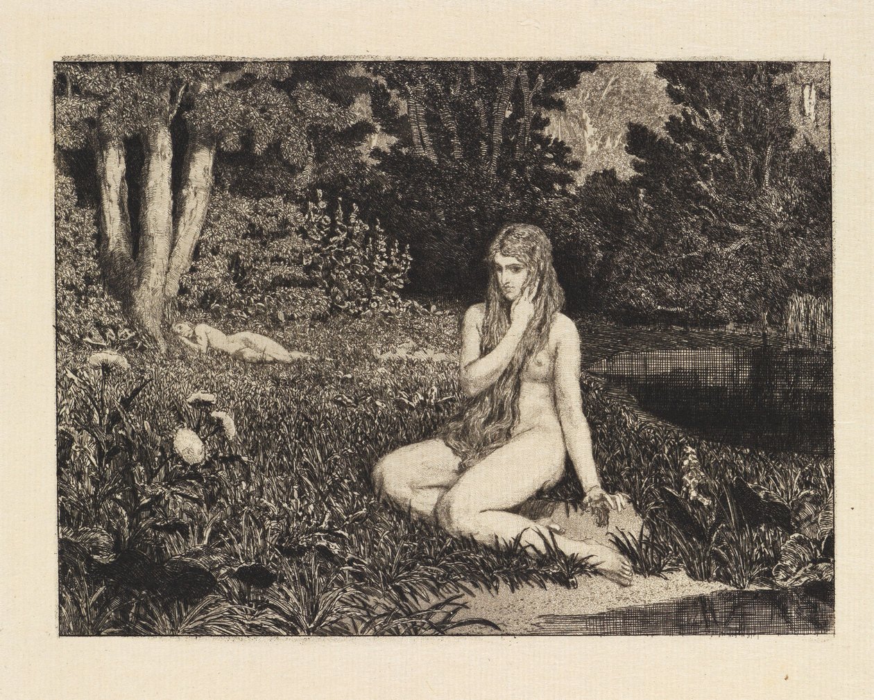 Eva (Eva och framtiden, opus III, blad 1) av Max Klinger
