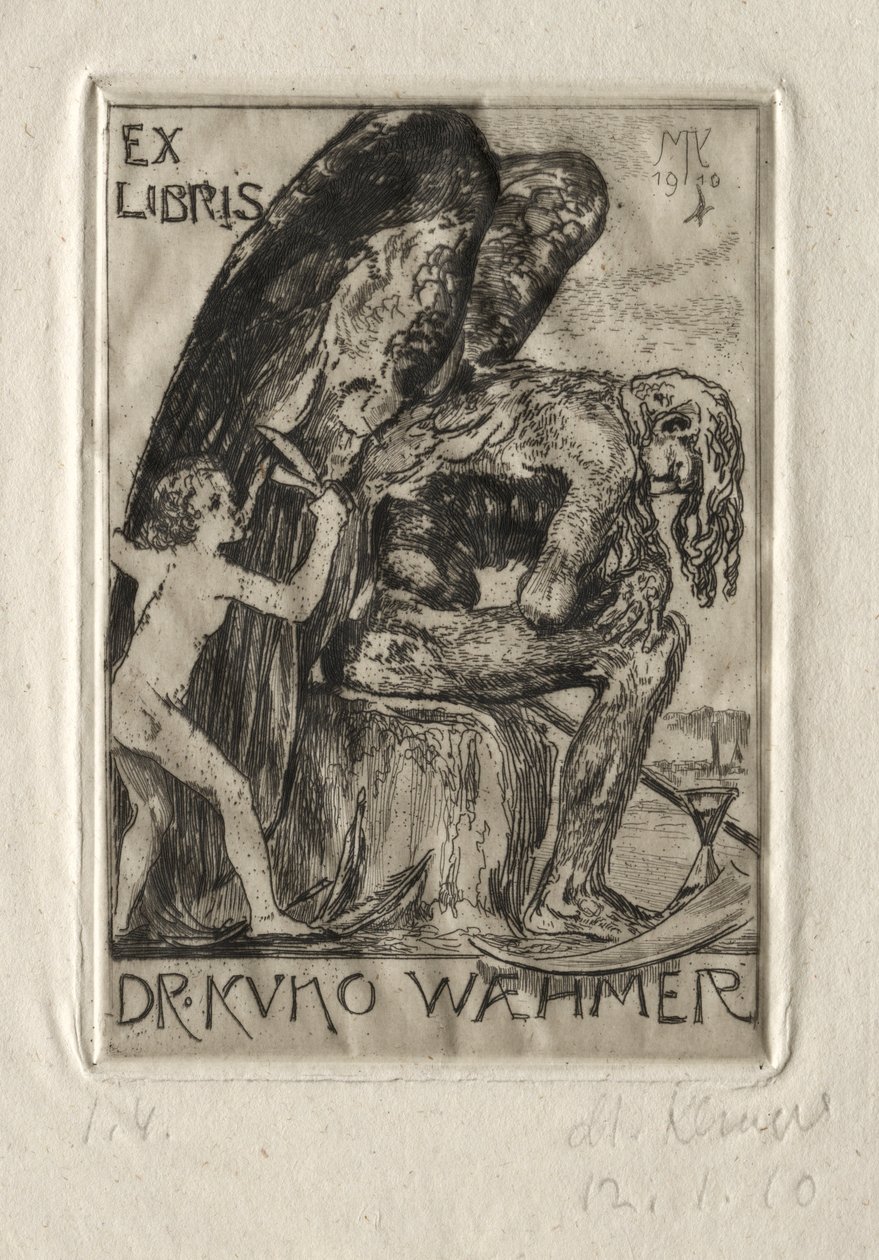 Ex Libris Dr Kuno Waehmer, 1910. av Max Klinger