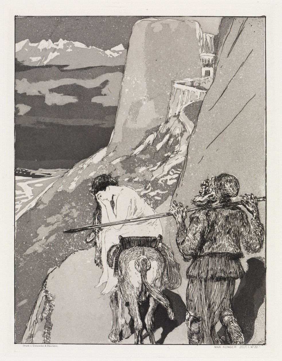 Fånge (Tält, opus XIV, del 1, nr 22) av Max Klinger