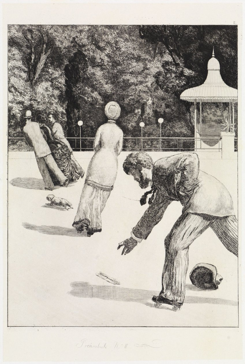 Handling (En handske, opus VI, blad 2) av Max Klinger