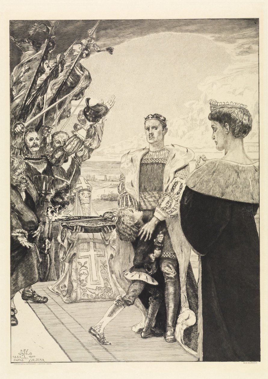 Herrscher (Om döden, andra delen, opus XI, blad 2) av Max Klinger
