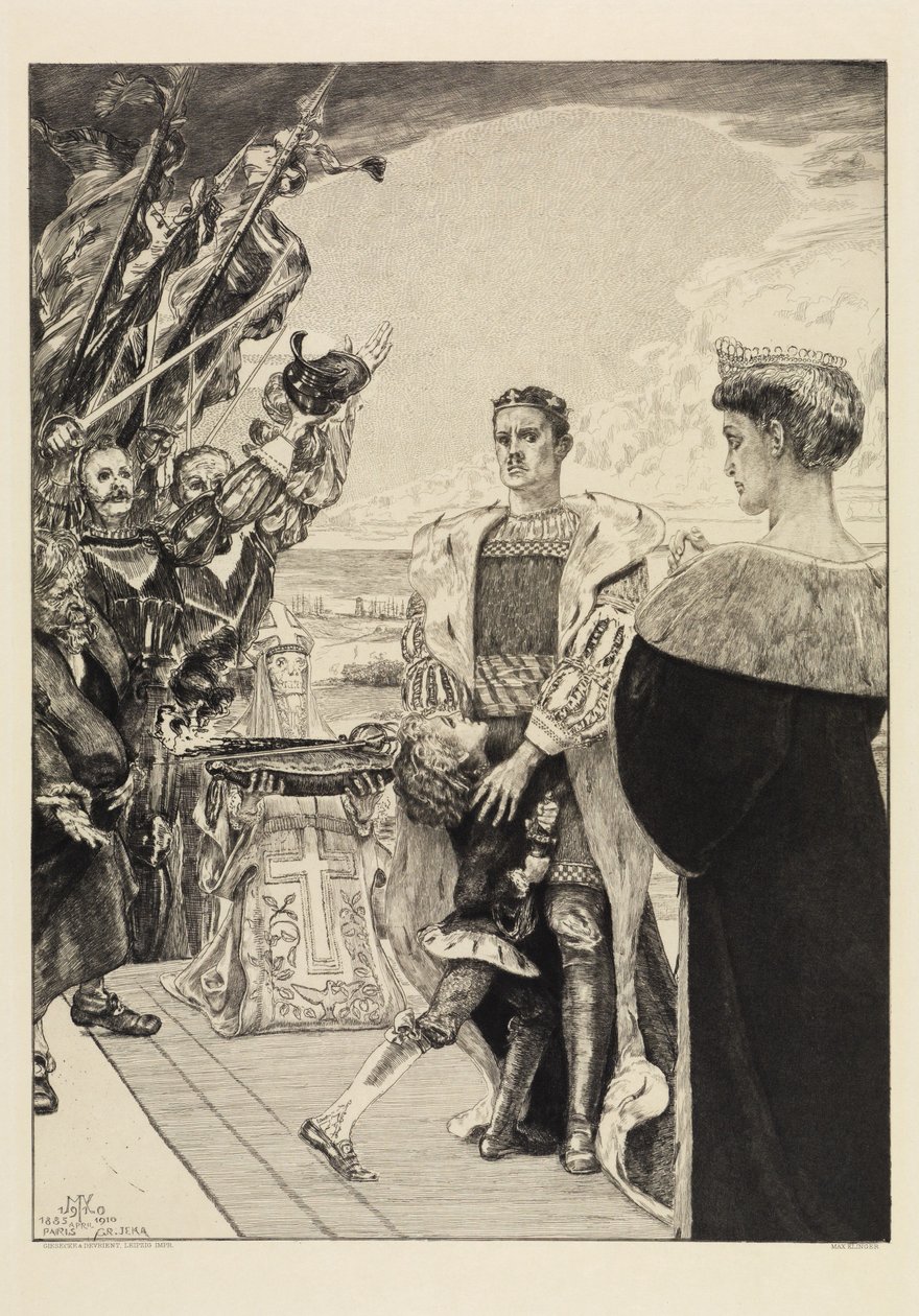 Herrscher (Om döden, andra delen, opus XI, blad 2) av Max Klinger