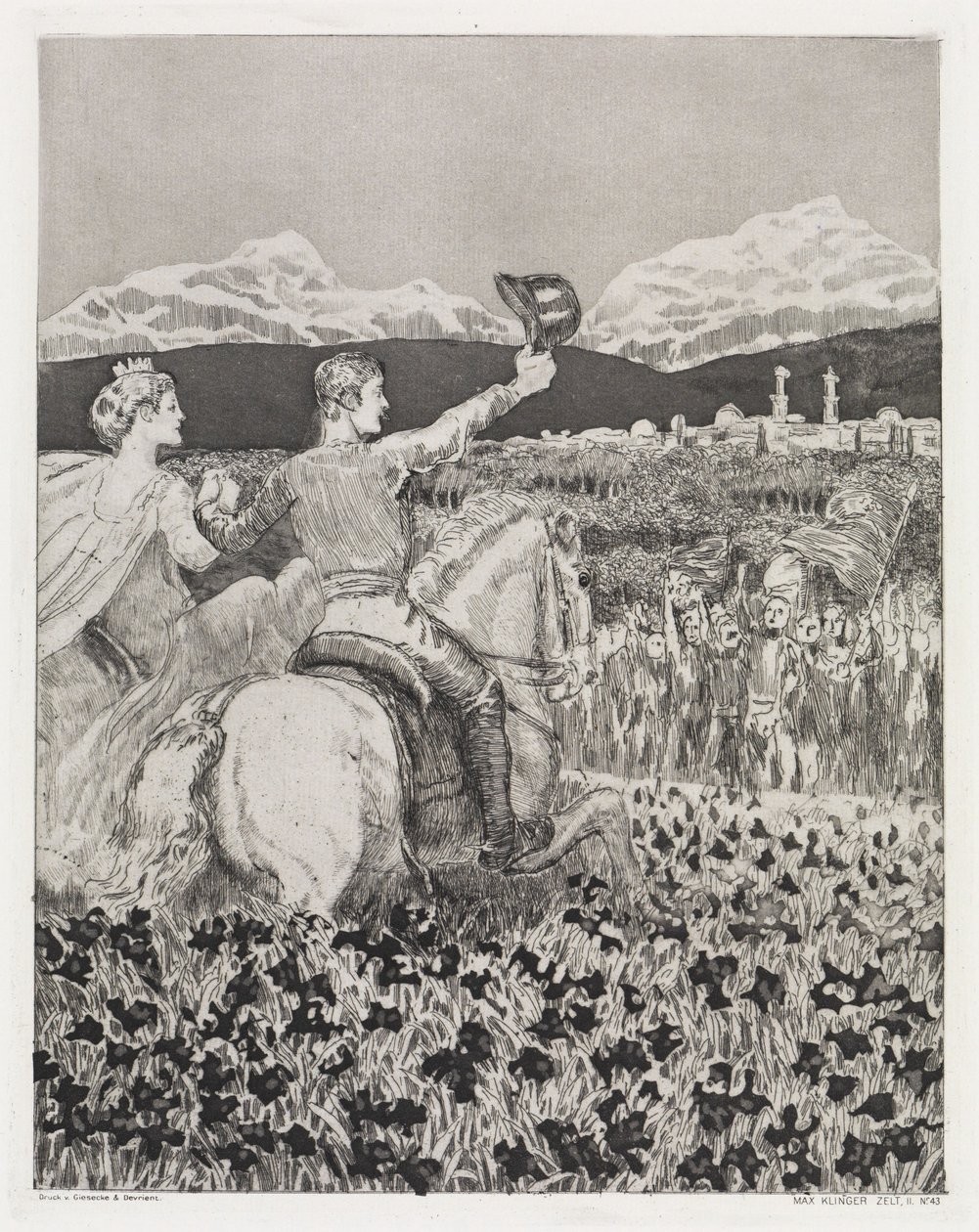 I eget land (Tält, opus XIV, del 2, nr 43) av Max Klinger