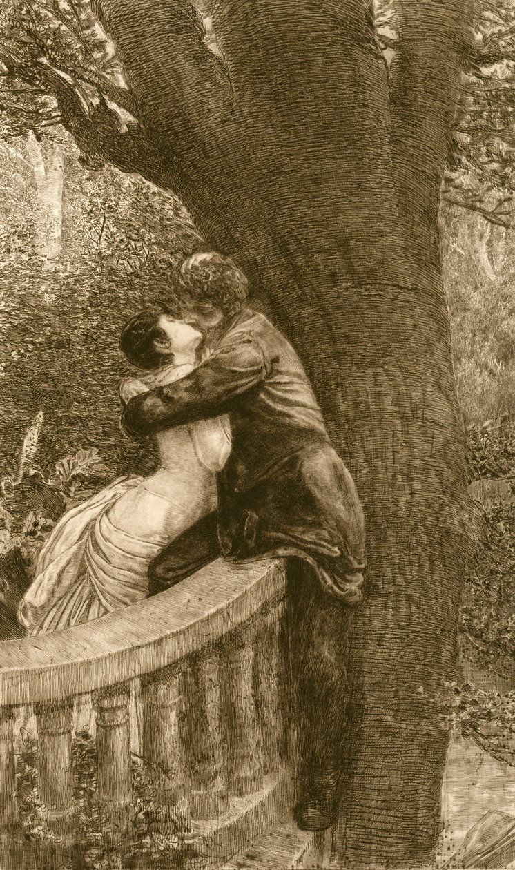 Kiss, från serien A Love, Opus X av Max Klinger