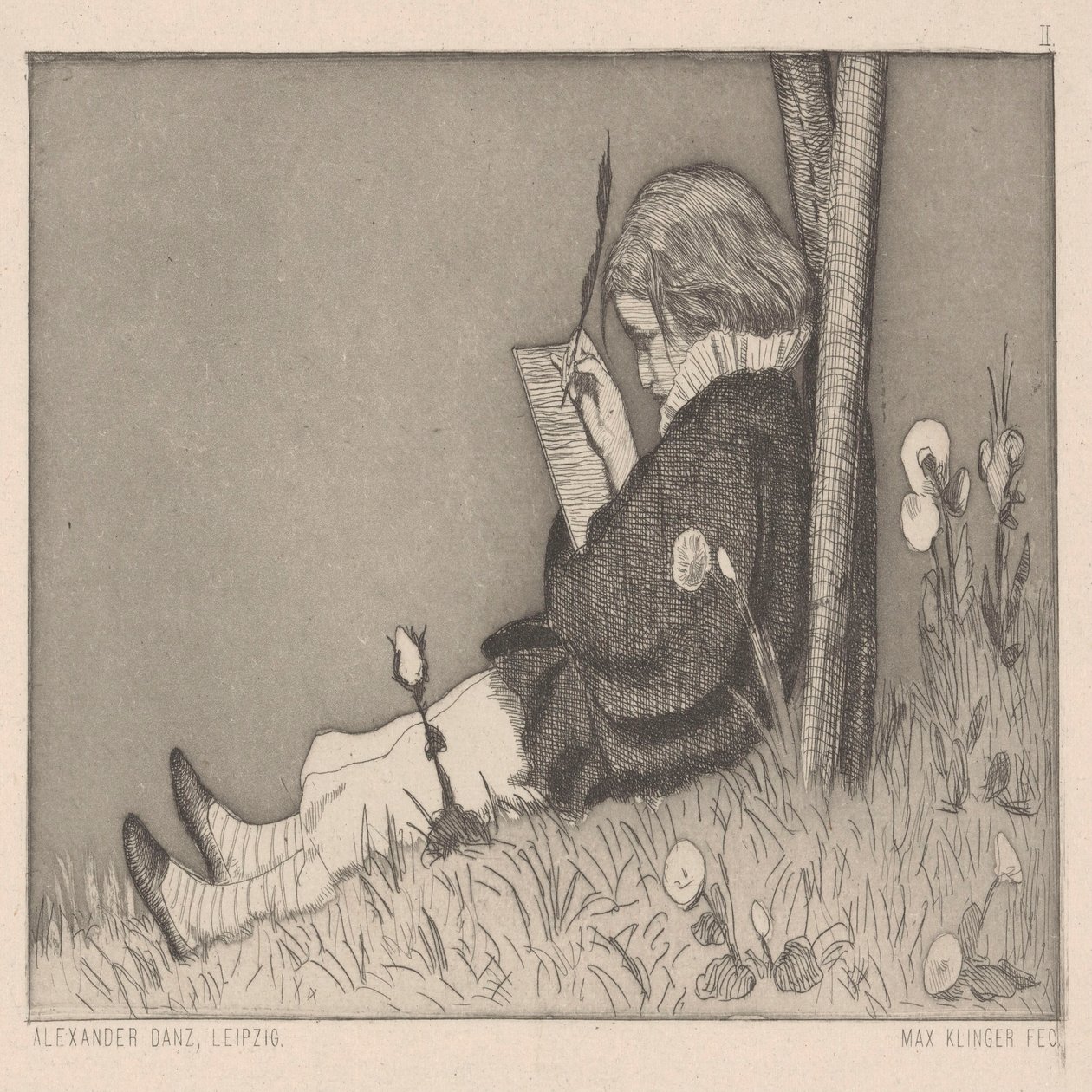En pittoresk dedikation. av Max Klinger