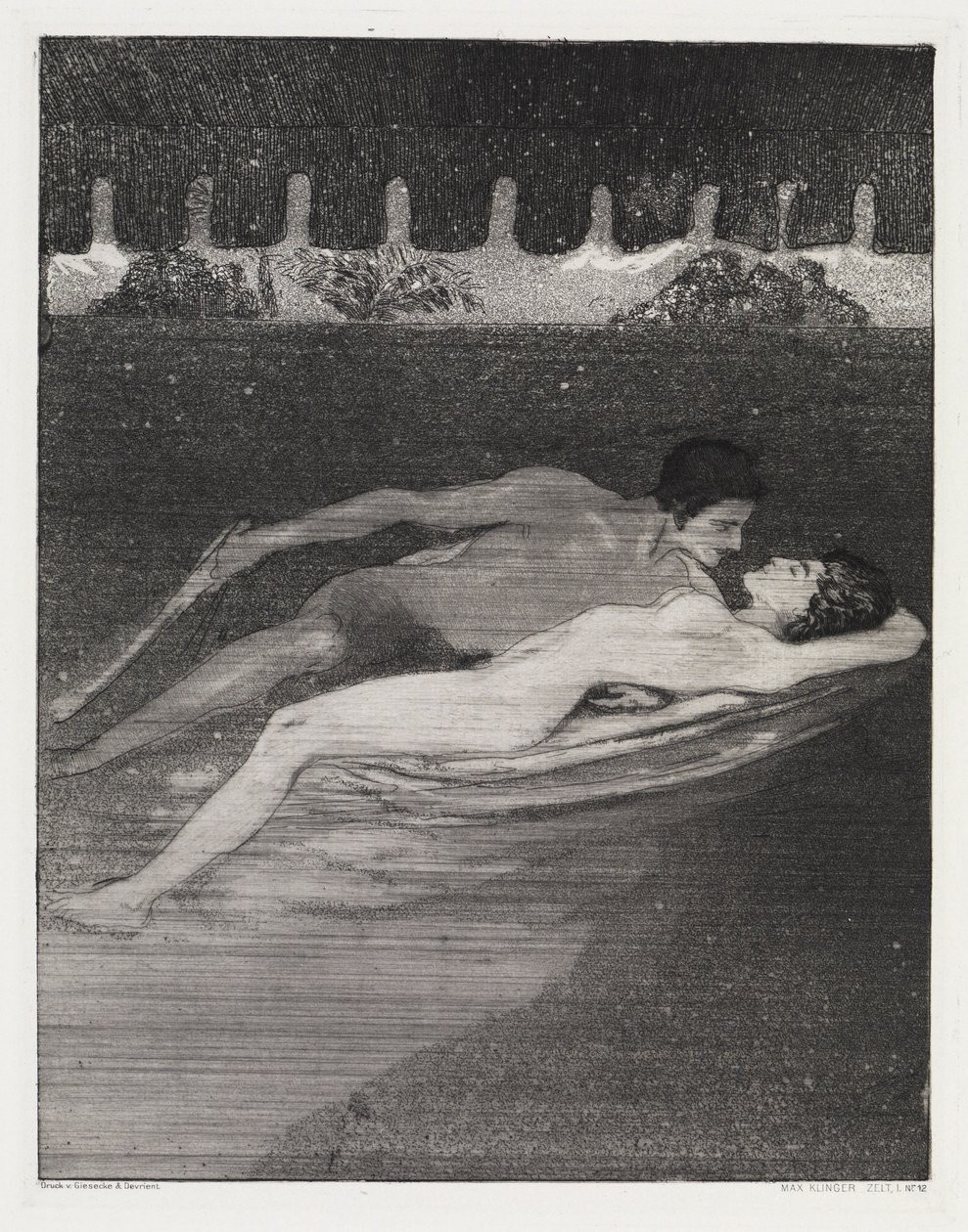 Natt (Tält, Opus XIV, del 1, nr 12) av Max Klinger