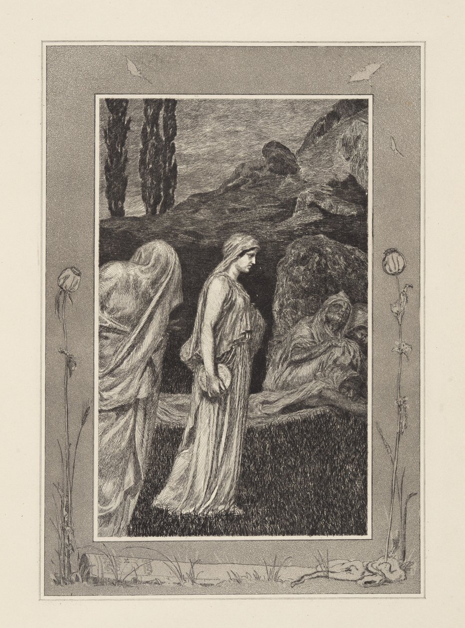 Psyke i Tartaros (Amor och Psyke, opus V, plansch 39) av Max Klinger