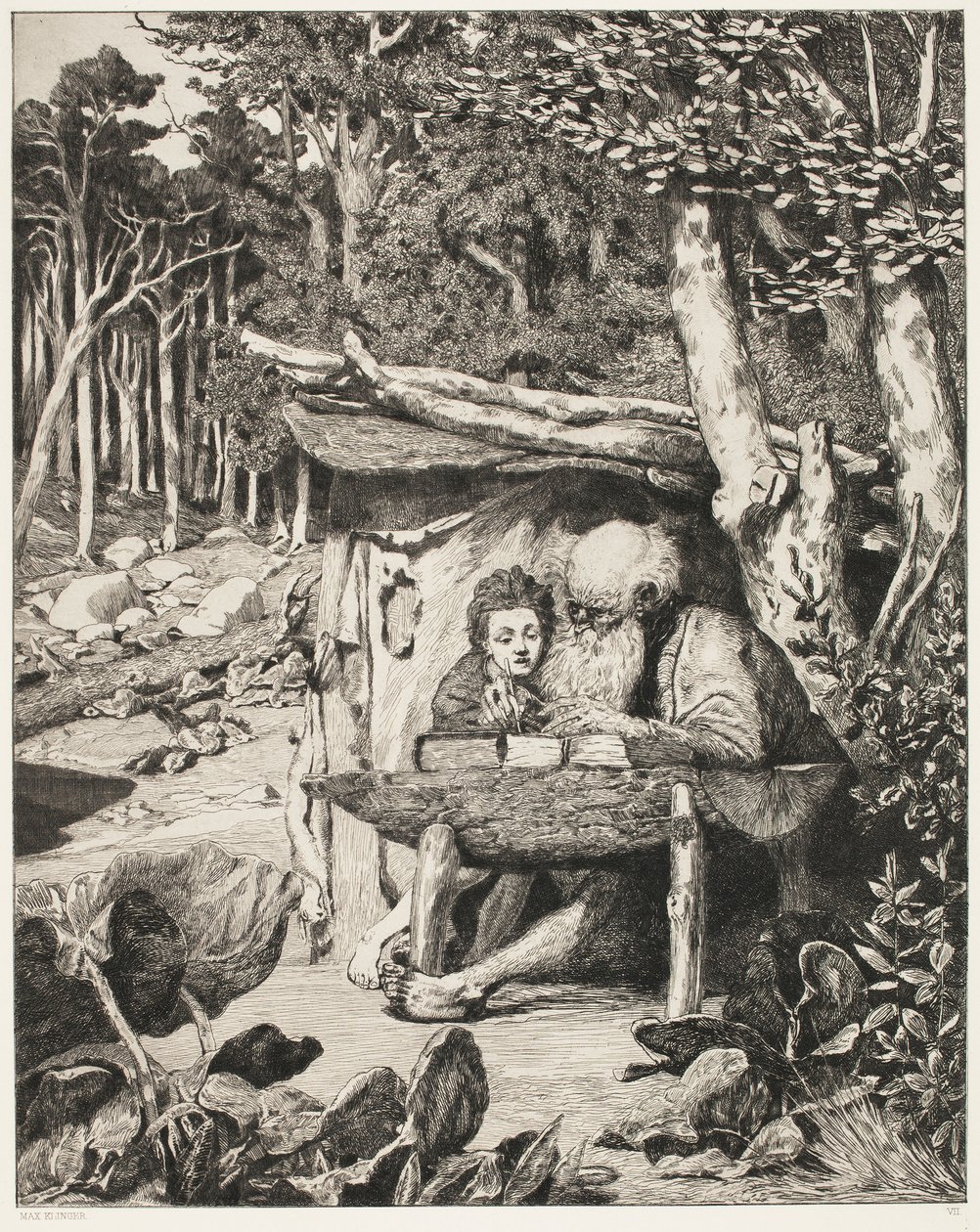 Simplicius skrivbord av Max Klinger