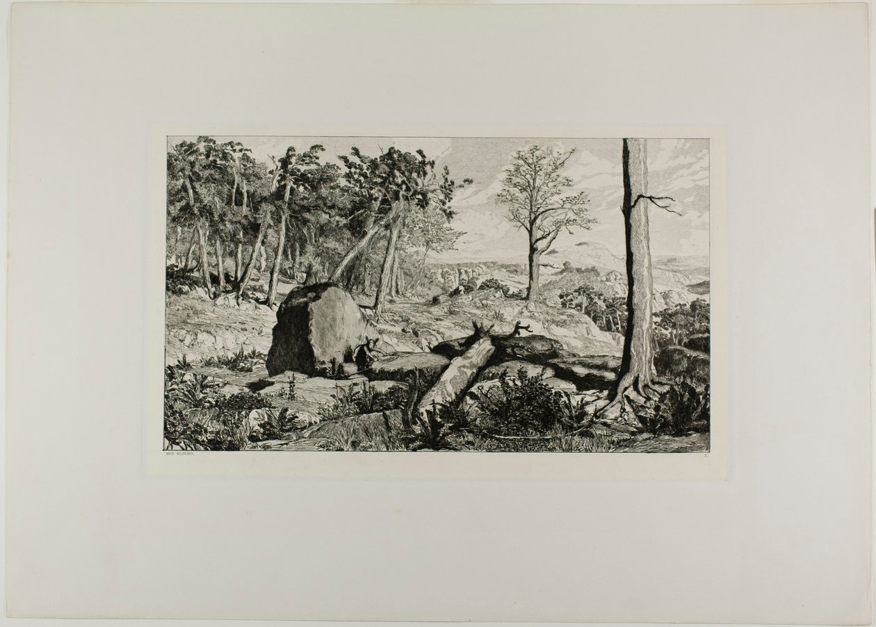 Simplicius in the Solitude of the Forest, tallrik tio från Intermezzos av Max Klinger