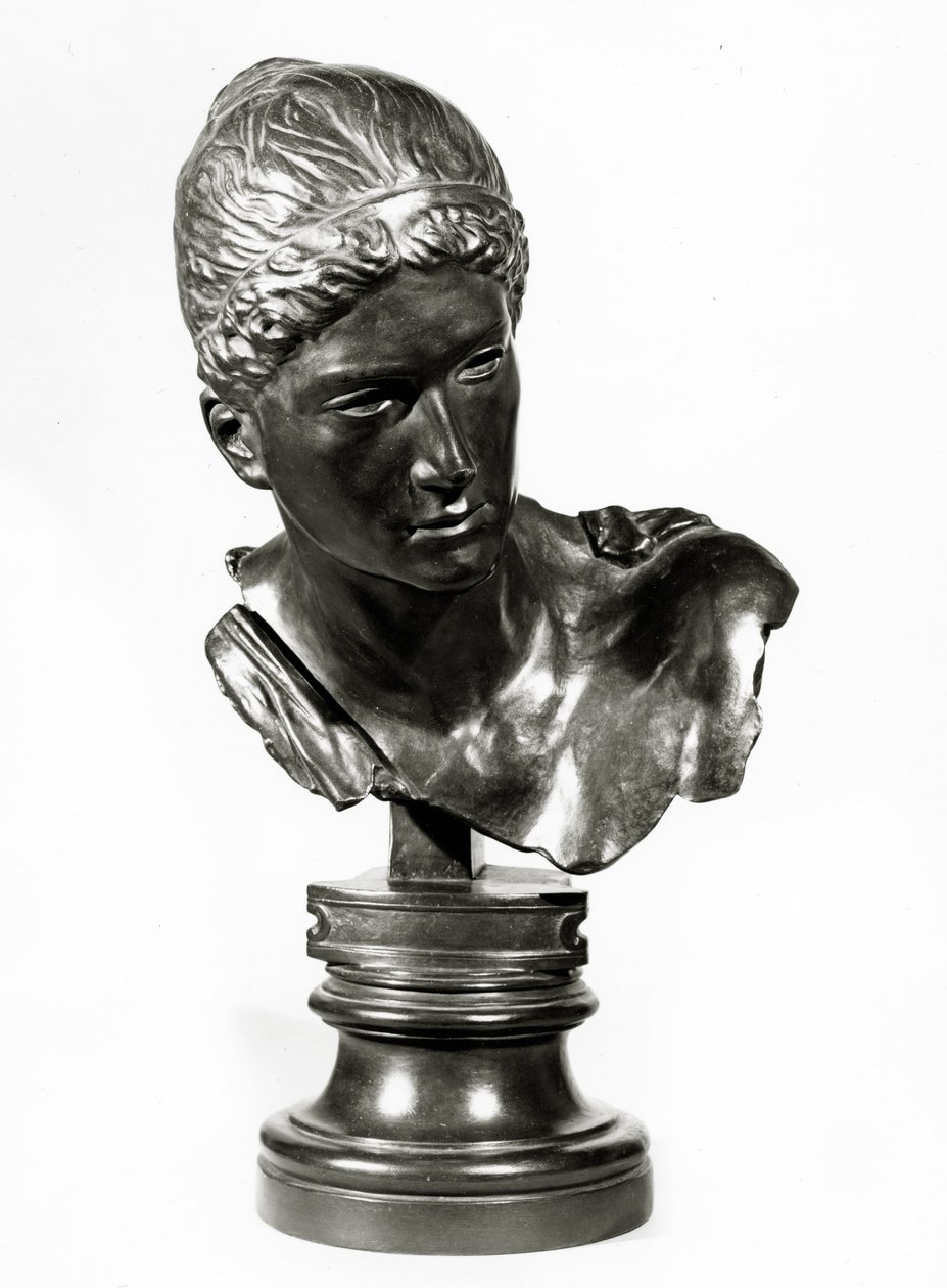 Cassandras huvud, ca 1895 (brons) av Max Klinger