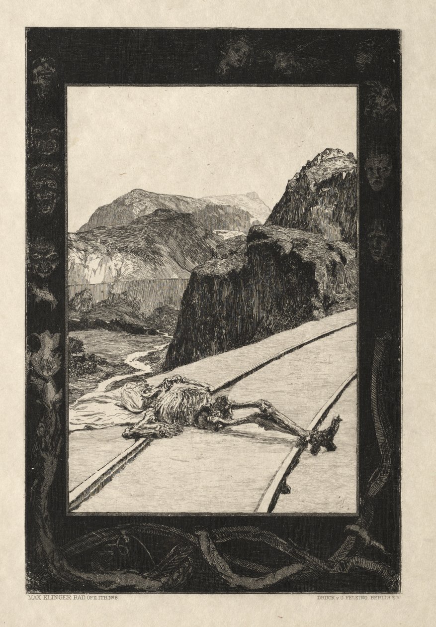Vom Tode I, (Opus II, 1889) Nr. 8 av Max Klinger