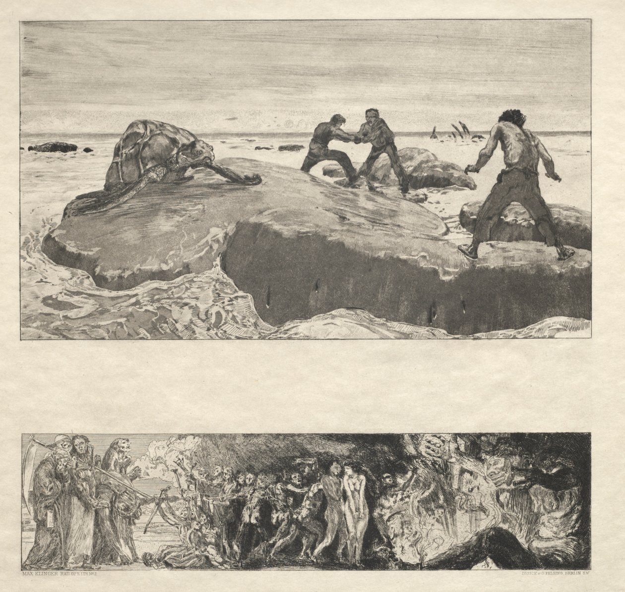 Vom Tode I, Opus II, 1889 2. av Max Klinger