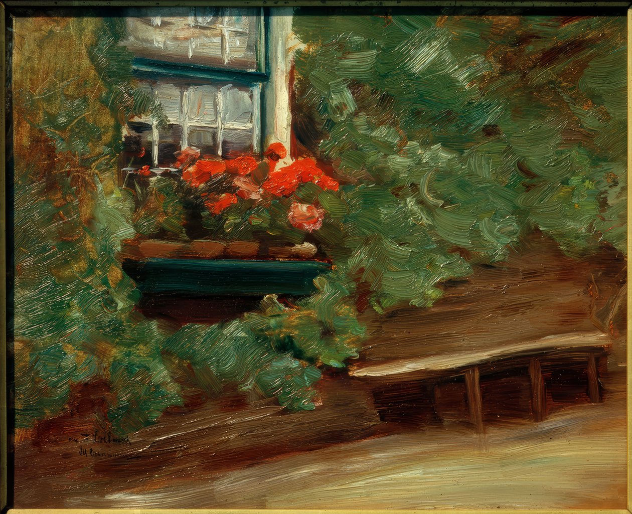 Vy över en holländsk bondgård av Max Liebermann