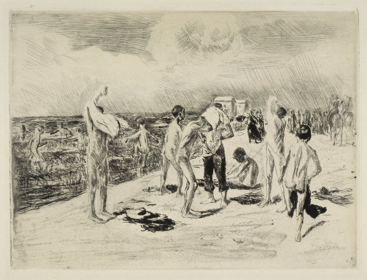 Badande pojkar av Max Liebermann