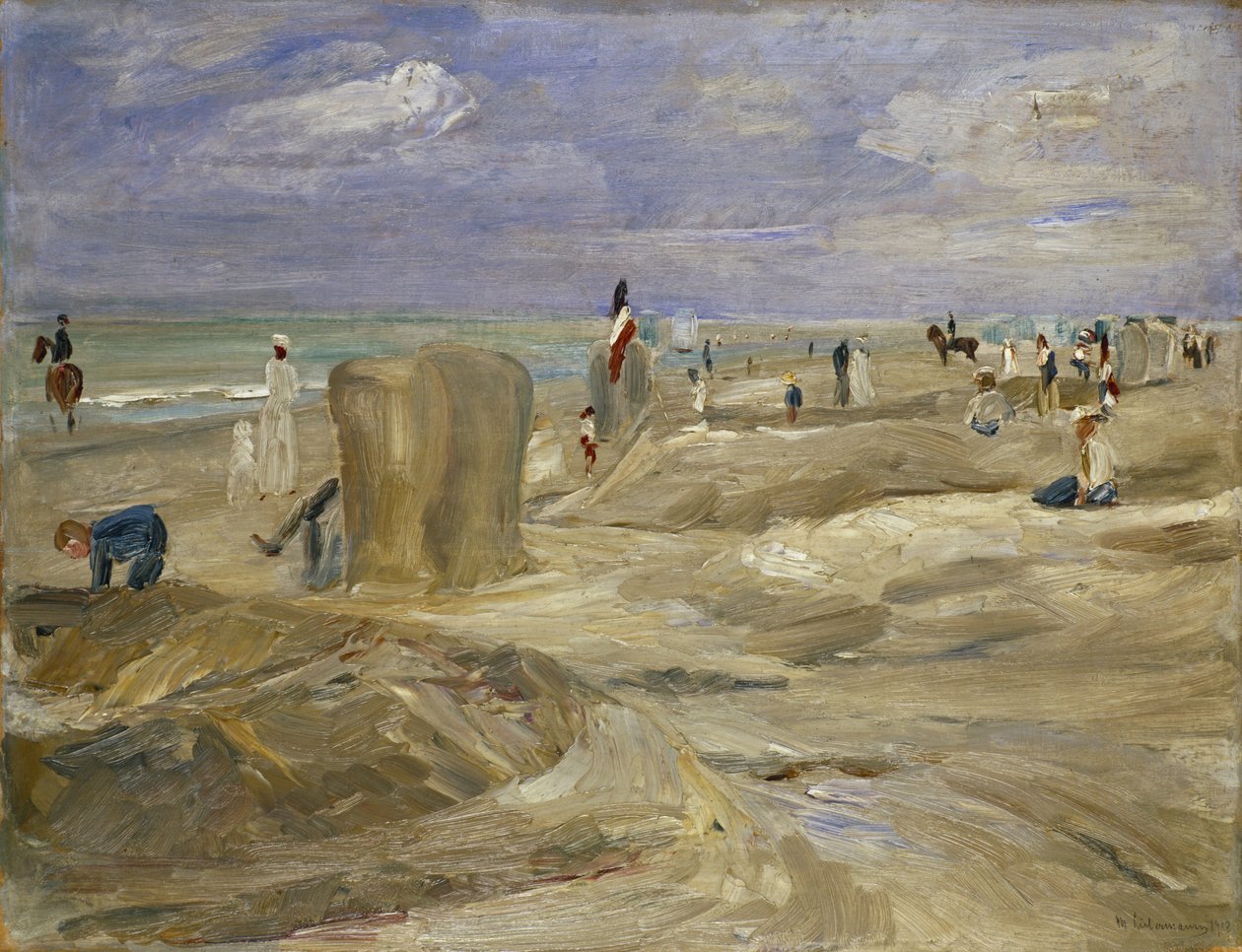 Stranden vid Noordwijk av Max Liebermann