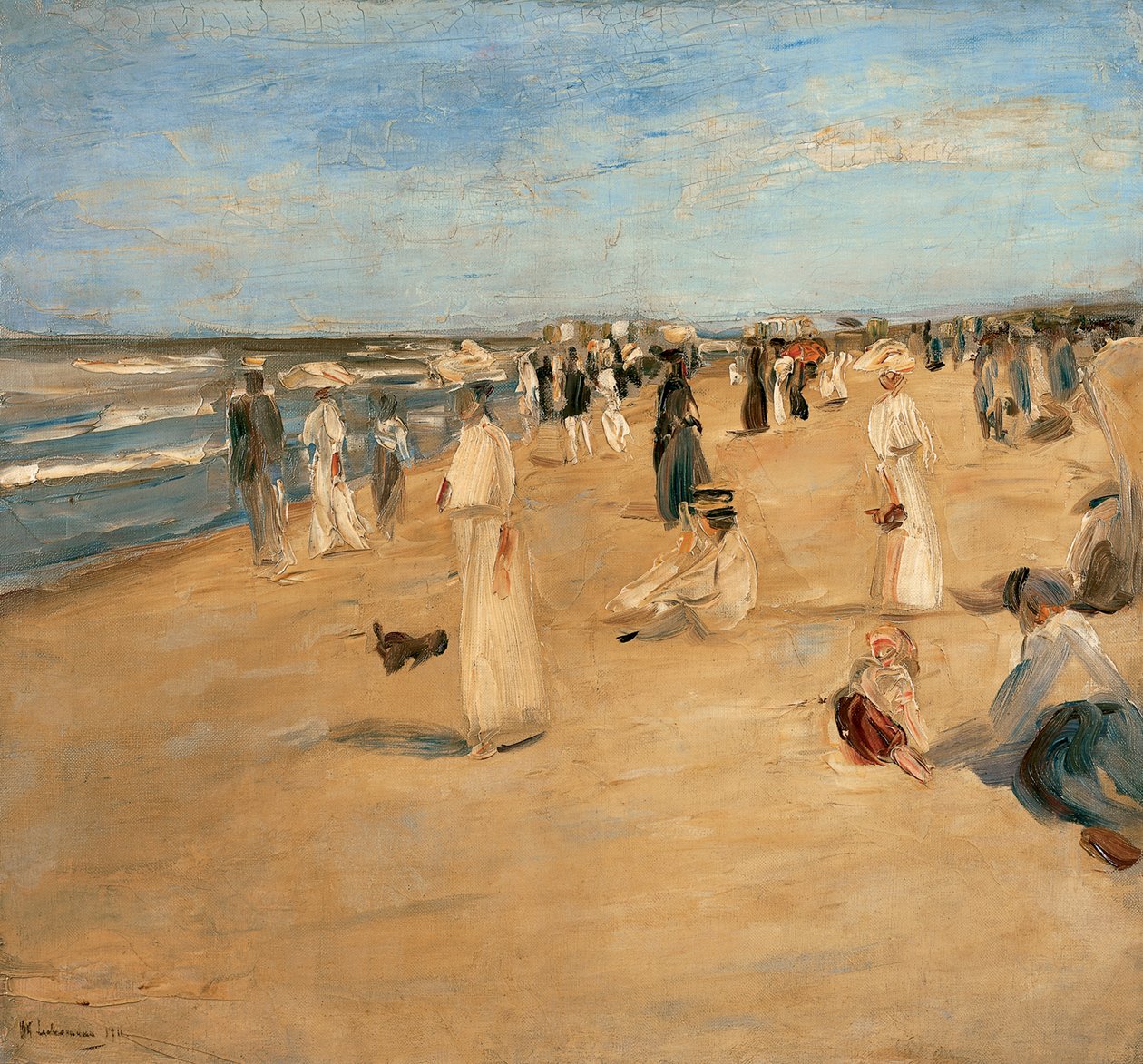 Stranden i Noordwijk, 1911. av Max Liebermann