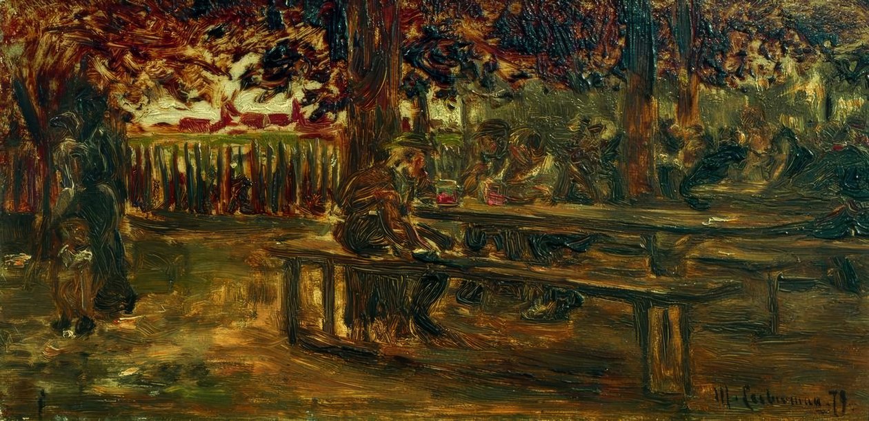 Ölträdgård i Etzenhausen av Max Liebermann