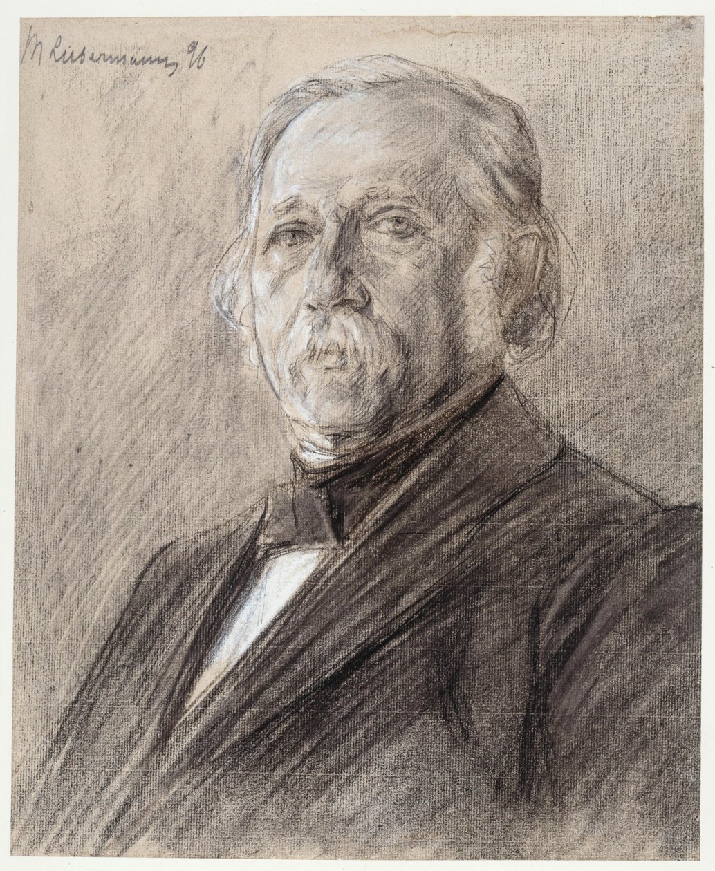 Porträtt av Theodor Fontane av Max Liebermann