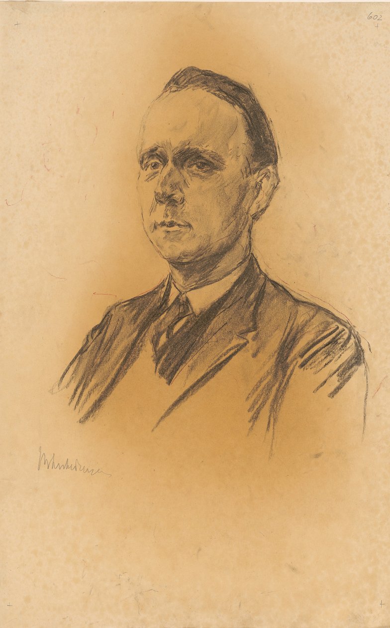 Porträtt av professor Werner Jäger av Max Liebermann