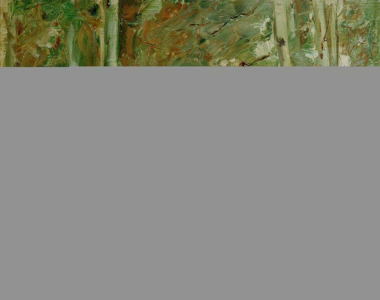 Björkar vid Wannsee-stranden i öster av Max Liebermann