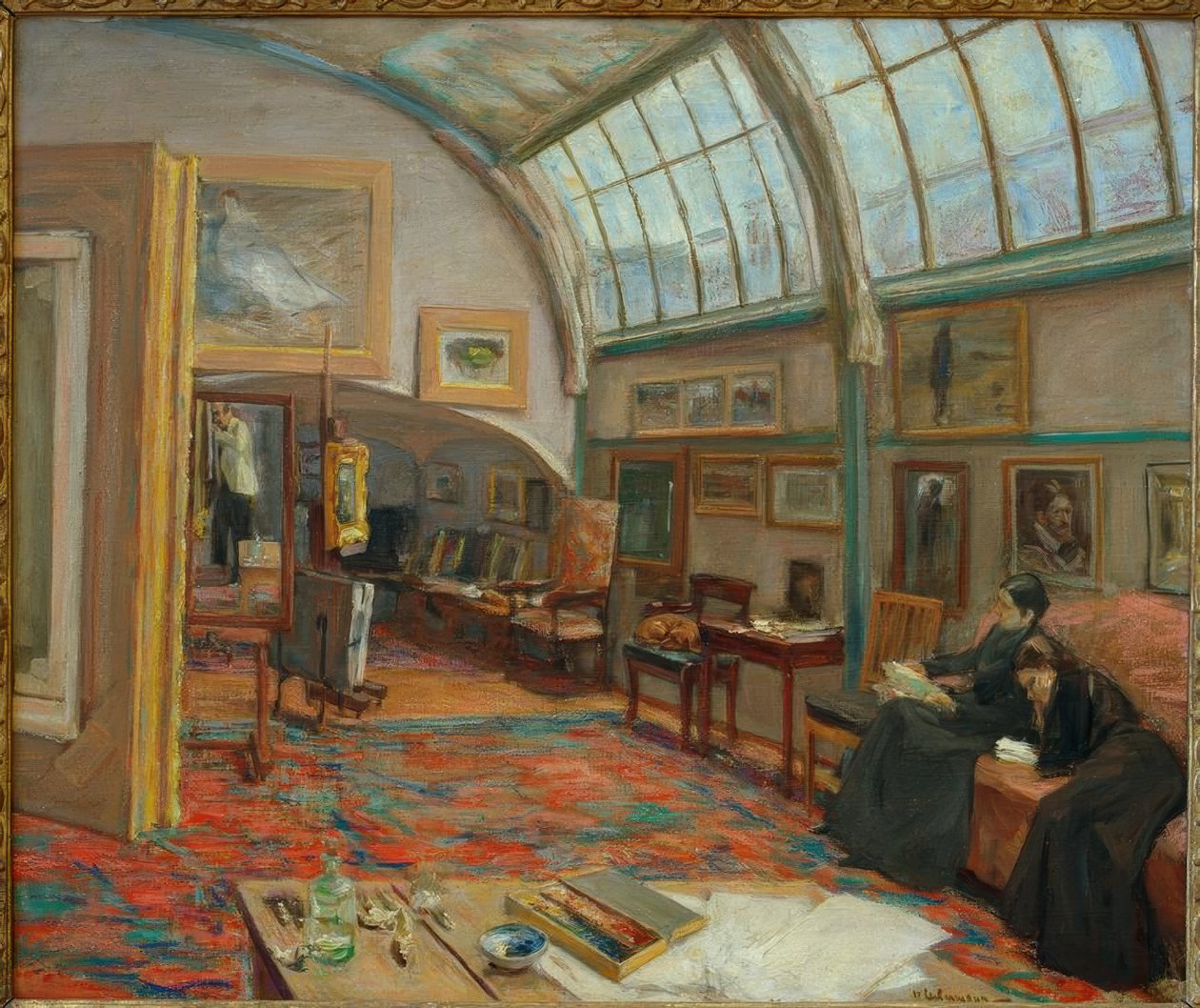 Konstnärens ateljé av Max Liebermann