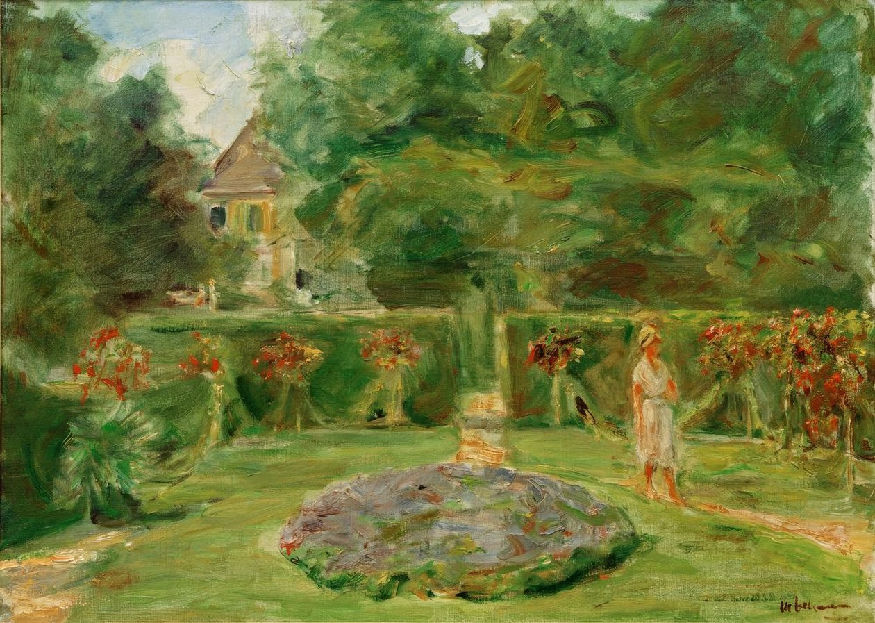 Rondellen i häckträdgården av Max Liebermann