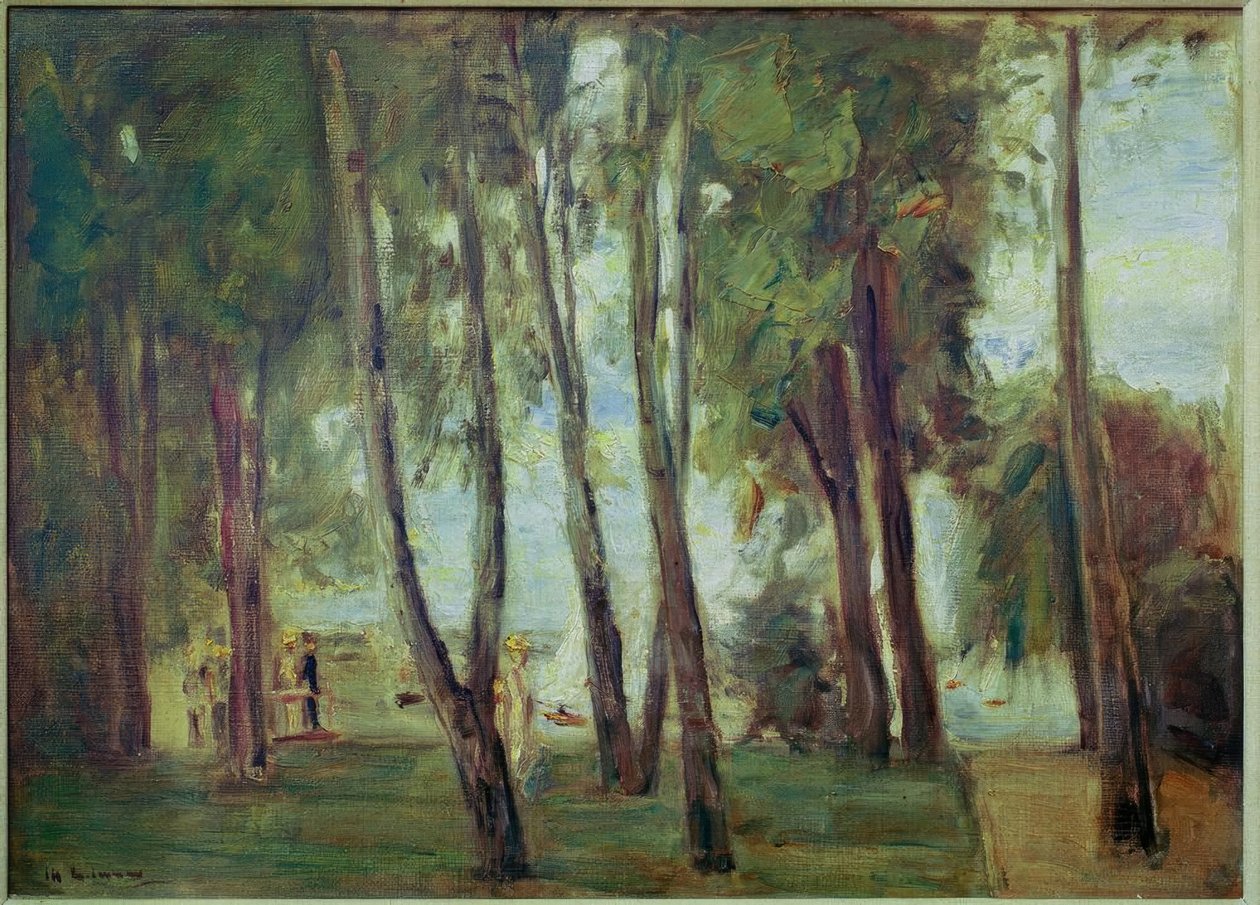 Konstnärens trädgård i Berlin-Wannsee, i bakgrunden av Max Liebermann
