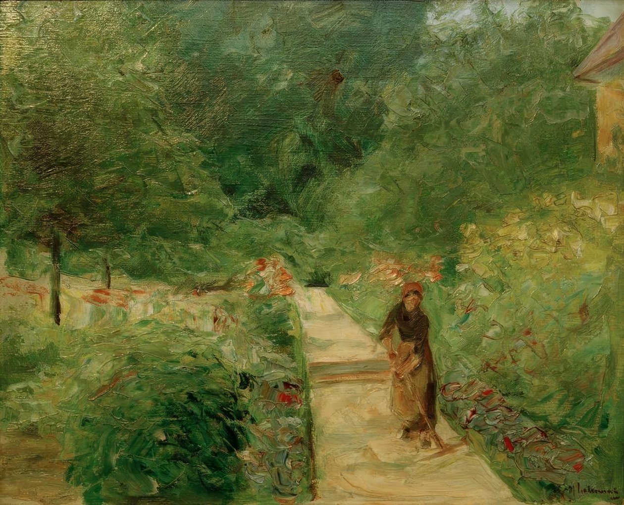 Köksträdgården i Wannsee i väster, på väg en Gä av Max Liebermann