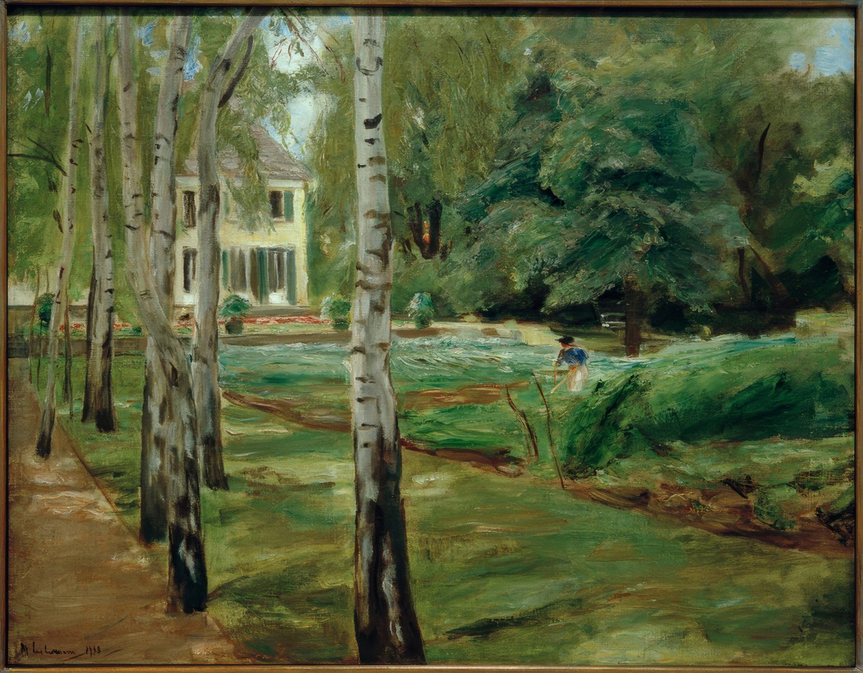 Björkallén i Wannseeträdgården i väster av Max Liebermann