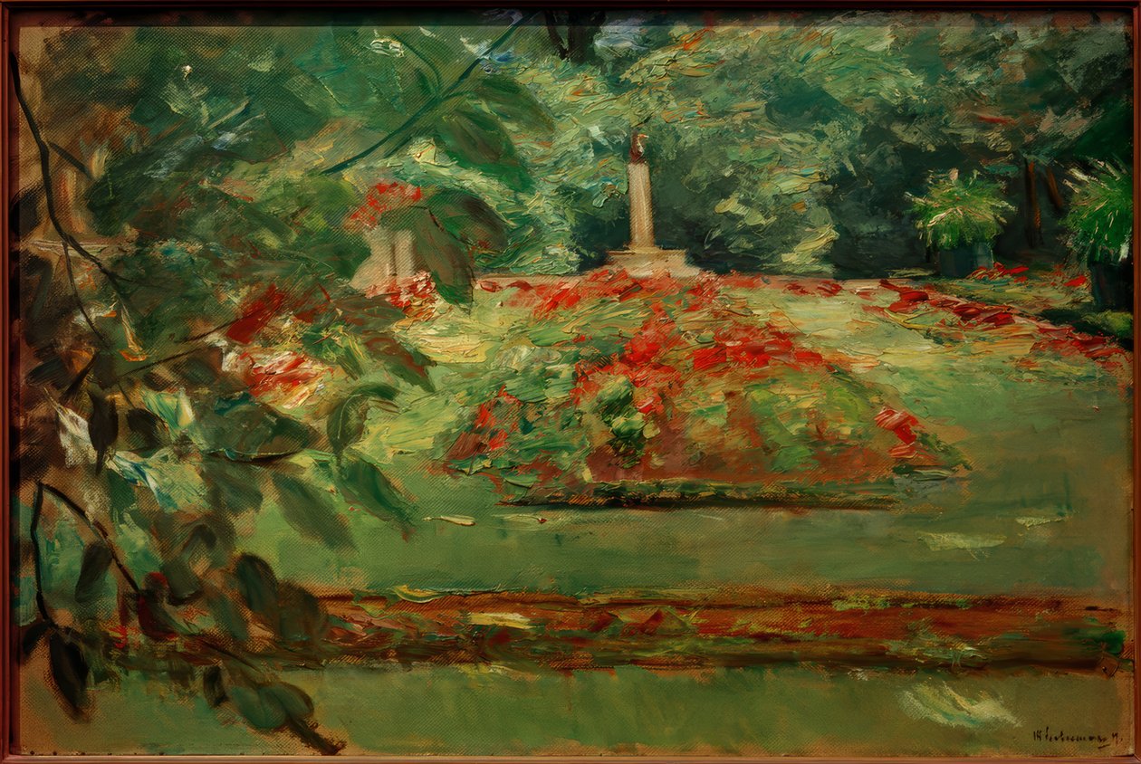 Blomsterterrassen i Wannseeträdgården mot norr av Max Liebermann