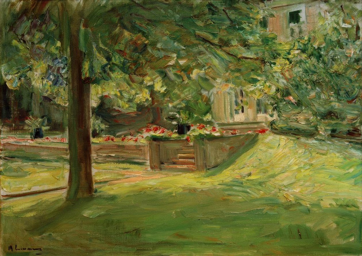 Blomsterterrassen i sydvästlig riktning / Wannseegarten av Max Liebermann