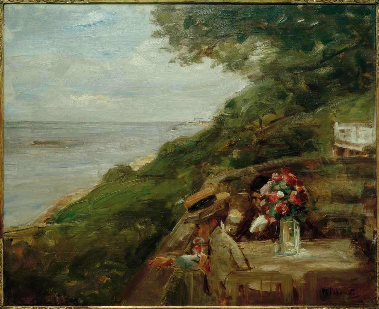 Elbblick - Terrass vid floden Elbe - Restaurang Jacob av Max Liebermann
