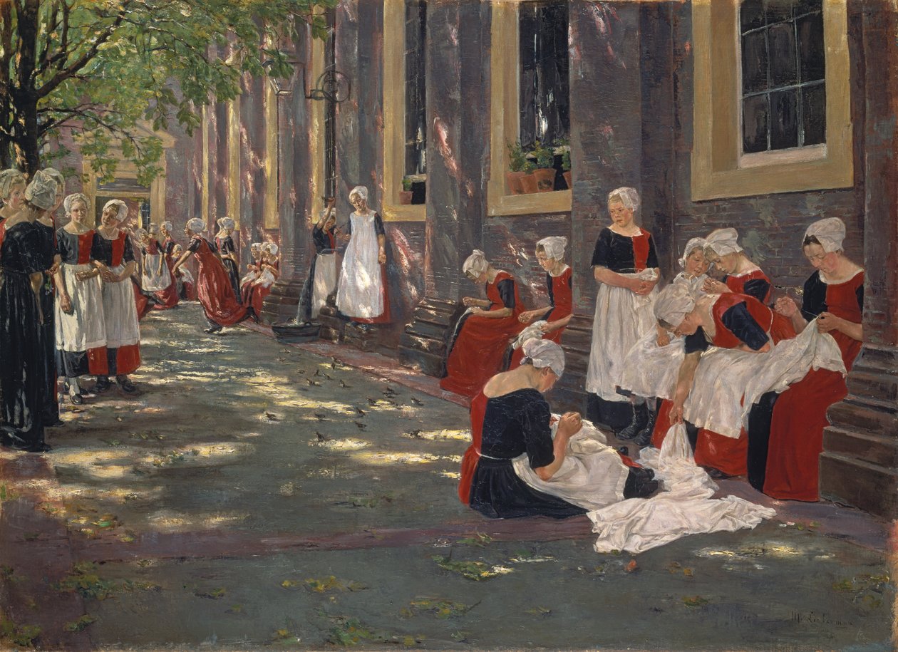 Gratis period på barnhemmet i Amsterdam av Max Liebermann