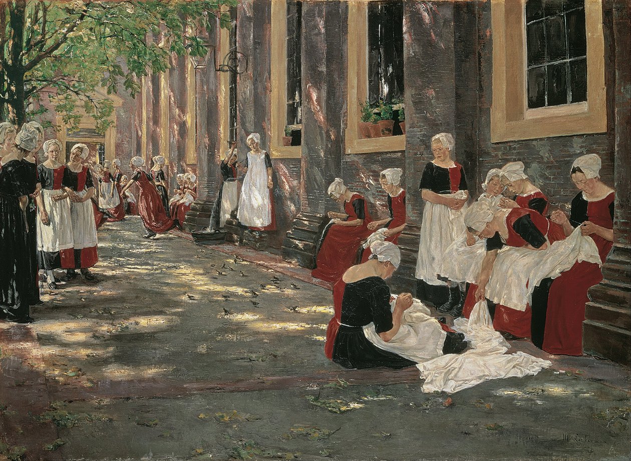Gratis period på barnhemmet i Amsterdam av Max Liebermann