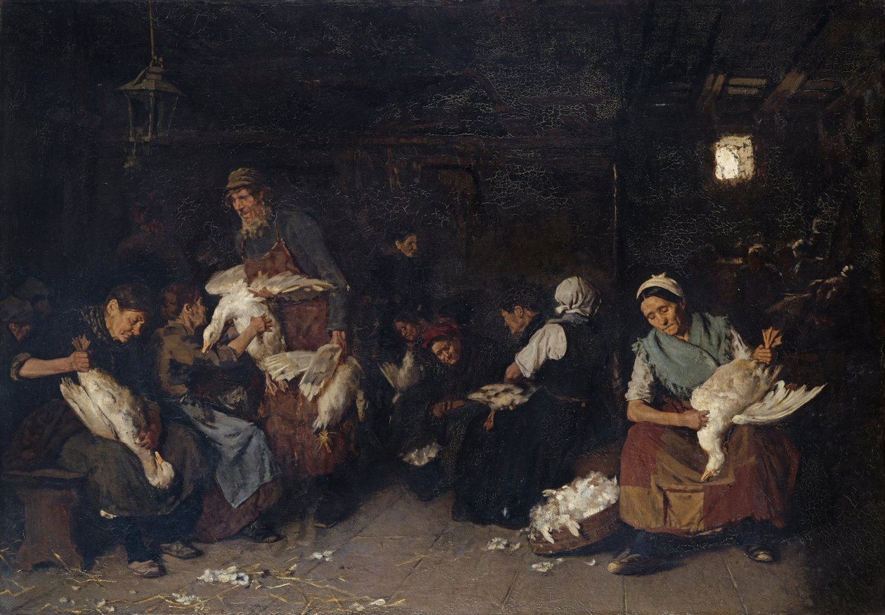 Gåsplockare av Max Liebermann