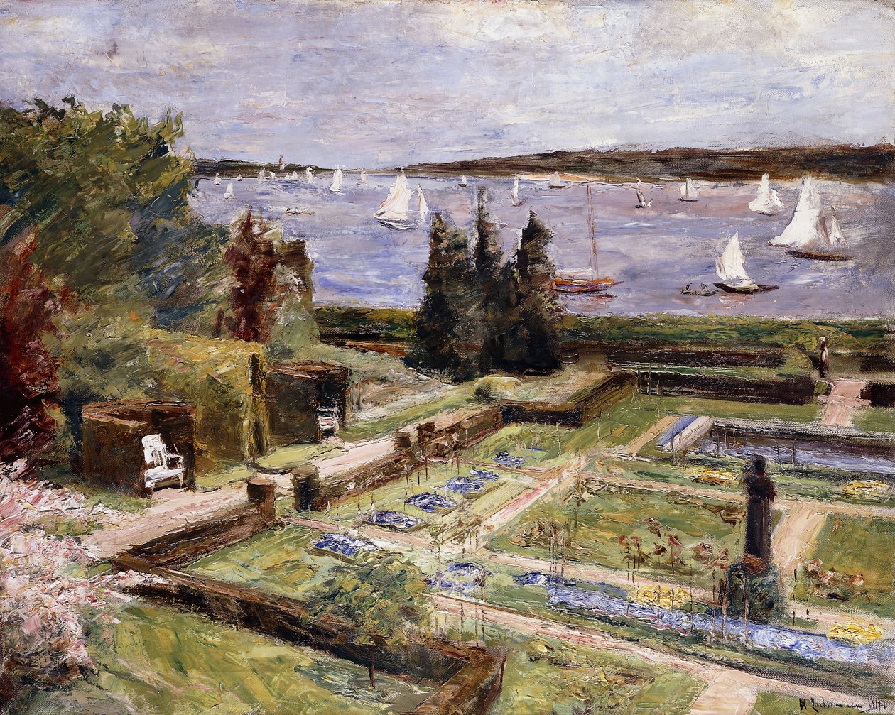 Familjen Arnholds trädgård vid floden Wsee; Wannseegarten der Familie Arnhold, 1911 av Max Liebermann