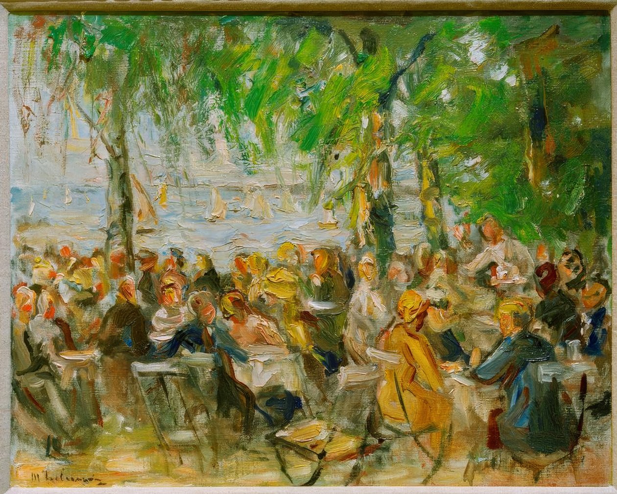 Trädgårdsrestaurang på Havel av Max Liebermann