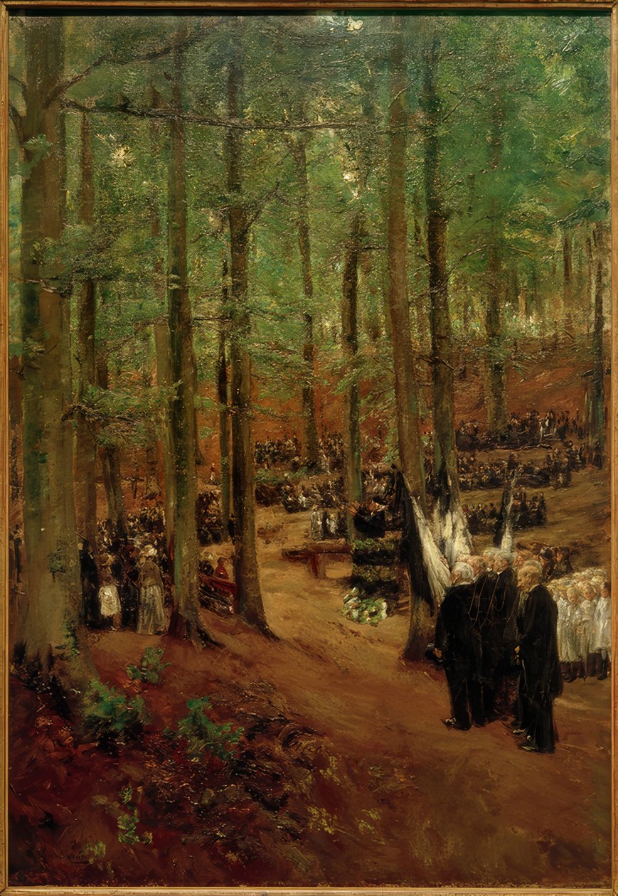 Åminnelse av kejsar Friedrich III. i Kosen - 1:a versionen av Max Liebermann