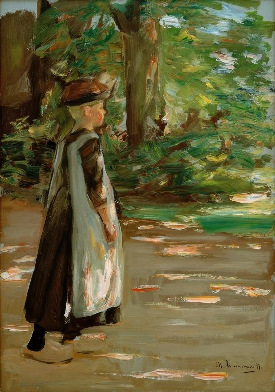 Promenerande tjej av Max Liebermann
