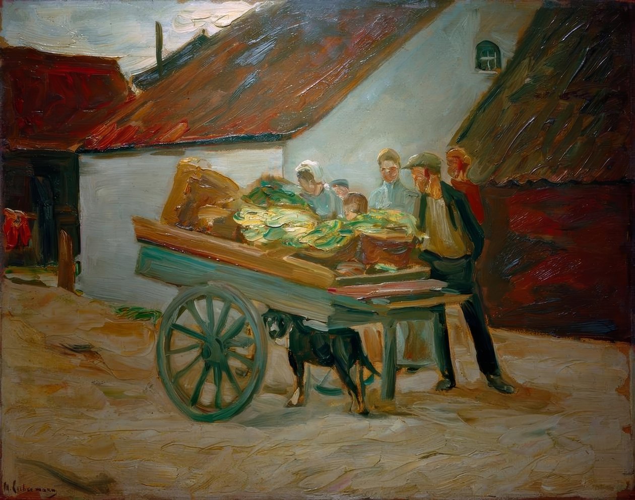 Grönsaksvagnar - hundvagnar av Max Liebermann